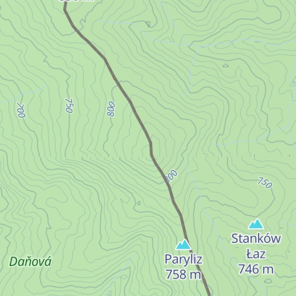 Map of Danawa/Daňová