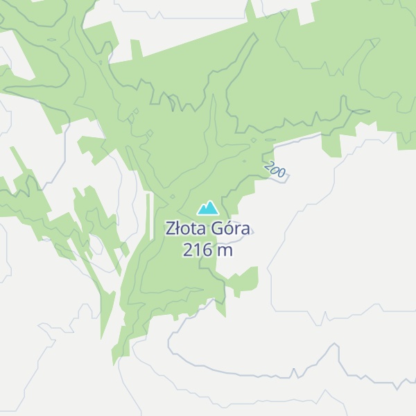 Map of Złota Góra