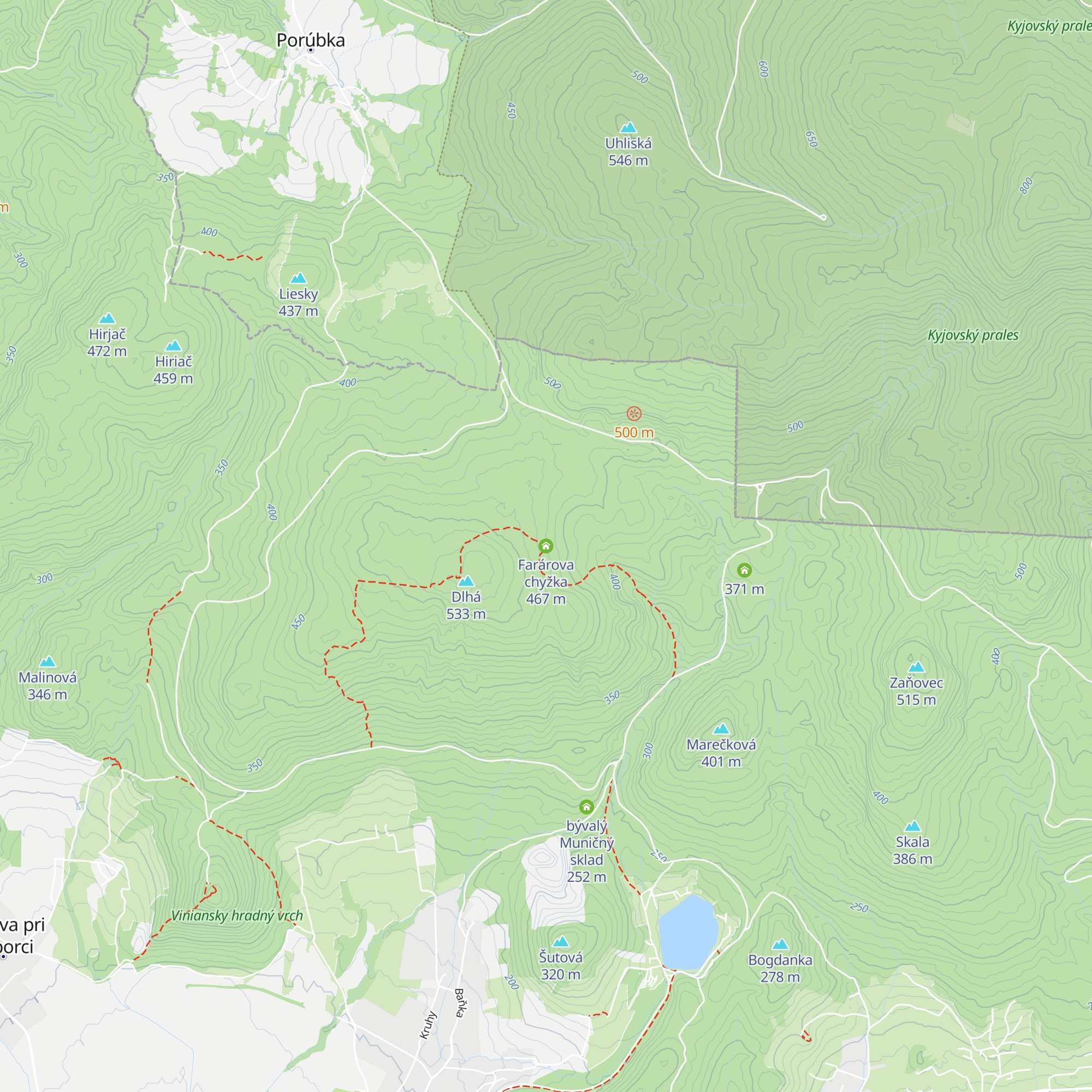 Farárova chyžka map