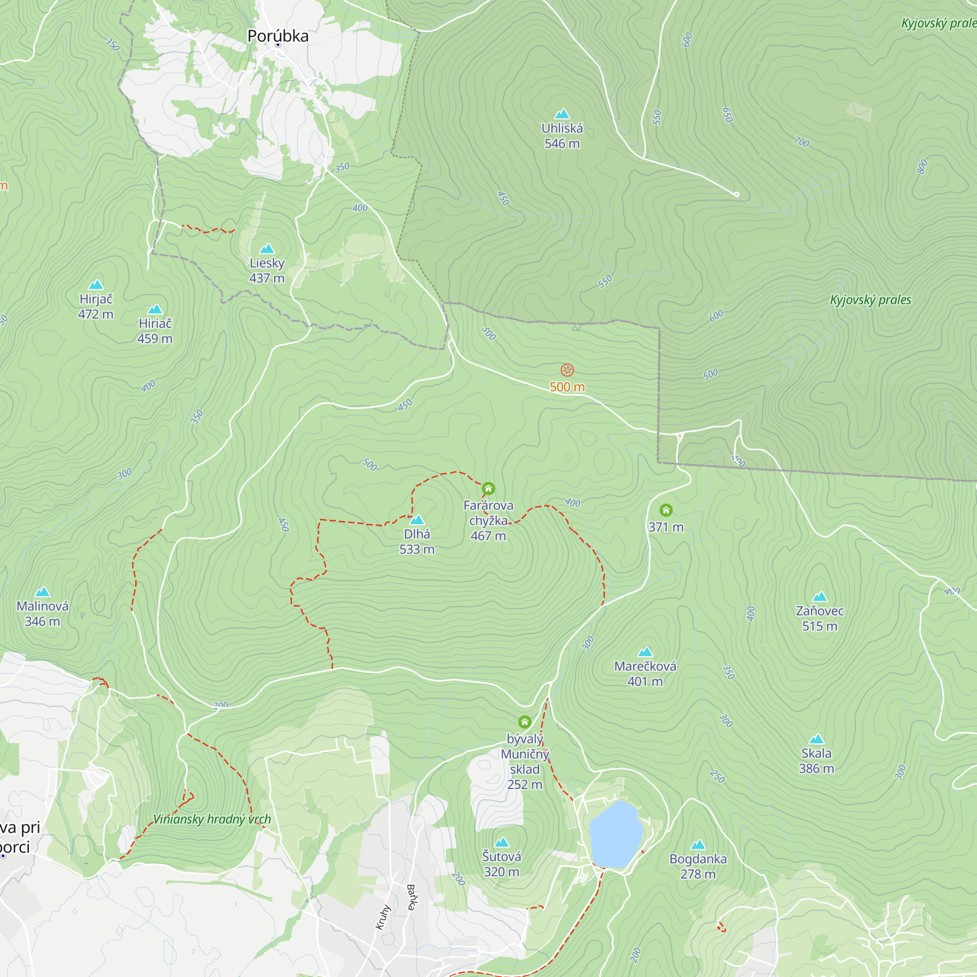 Farárova chyžka map