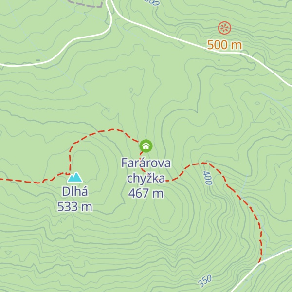 Map of Farárova chyžka