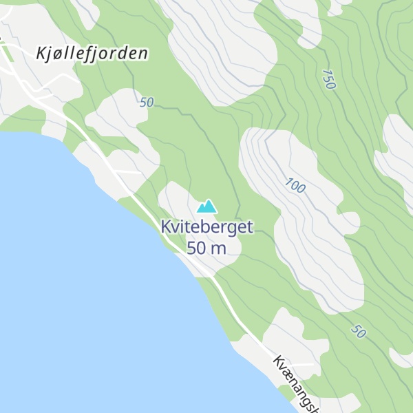 Map of Kviteberget