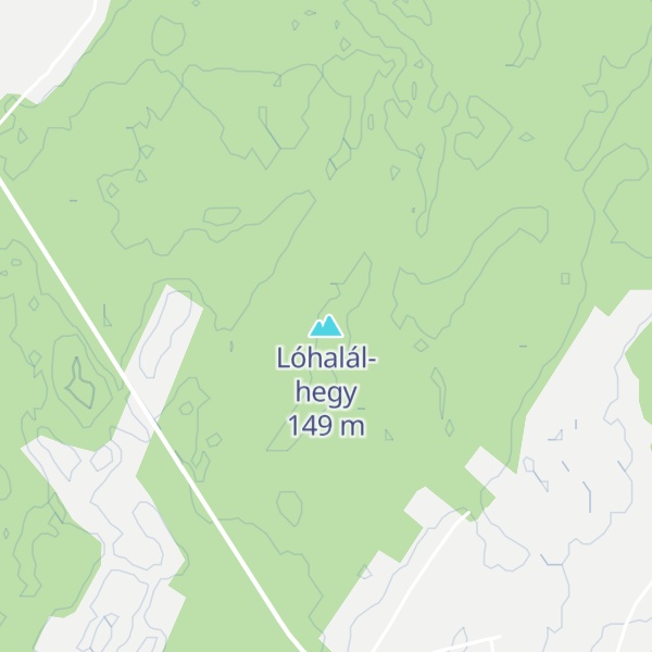 Map of Lóhalál-hegy