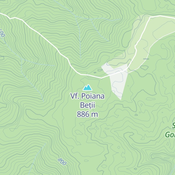 Map of Vf. Poiana Beții