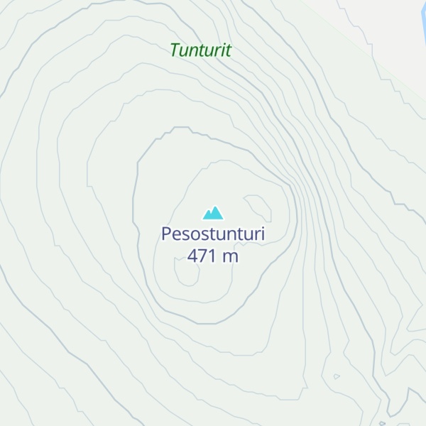 Map of Pesostunturi
