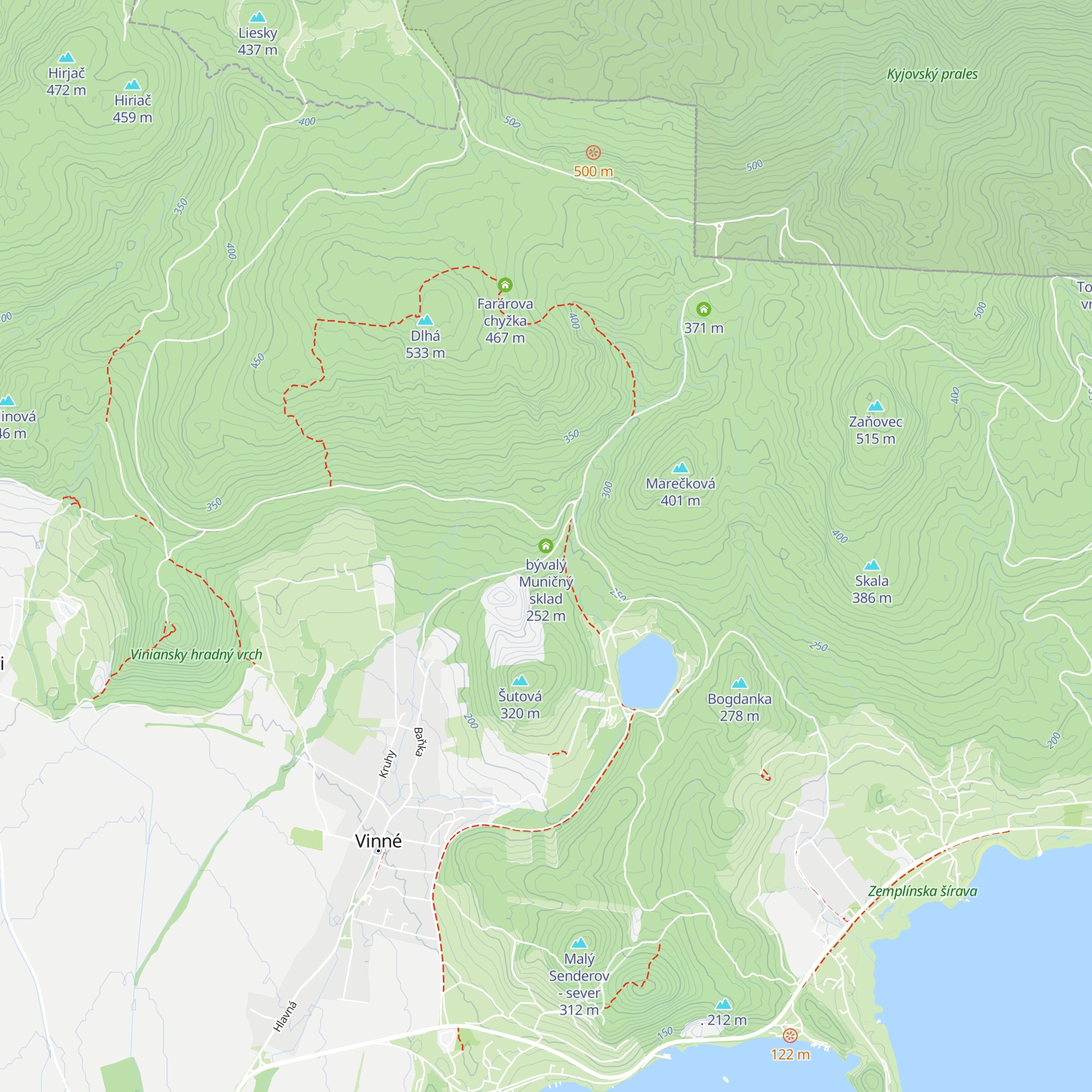 bývalý Muničný sklad map