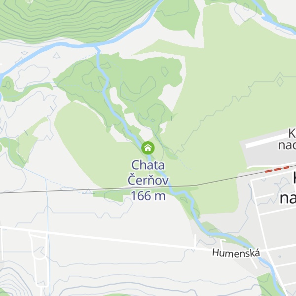 Map of Chata Čerňov