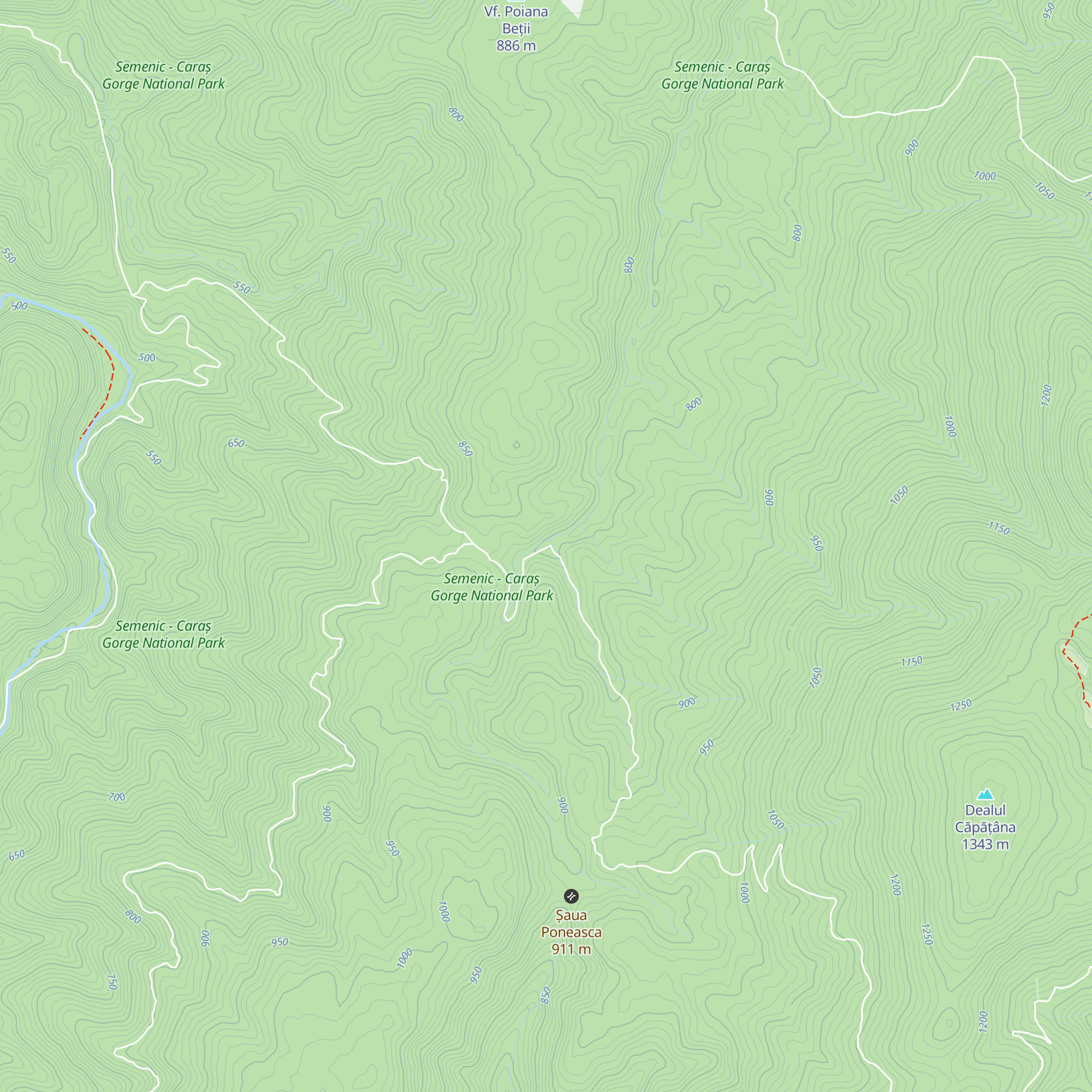 Cabana Berzavița map