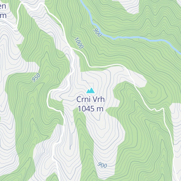 Map of Crni Vrh