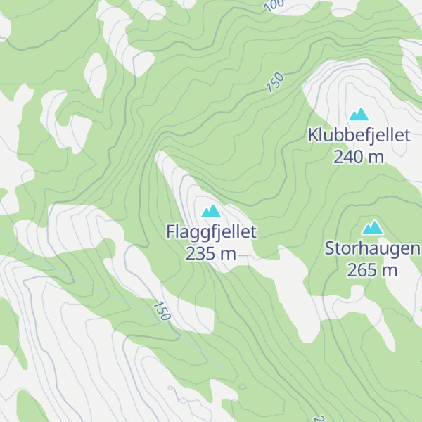 Map of Flaggfjellet