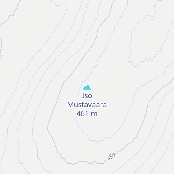 Map of Iso Mustavaara