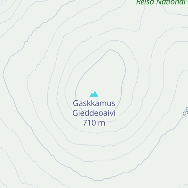 Map of Gaskkamus Gieddeoaivi