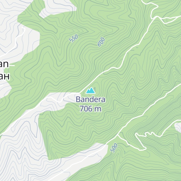 Map of Bandera