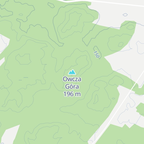 Map of Owcza Góra