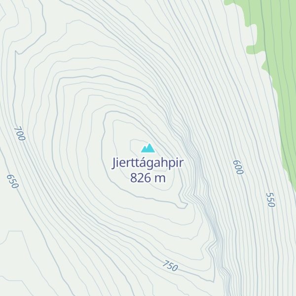 Map of Jierttágahpir