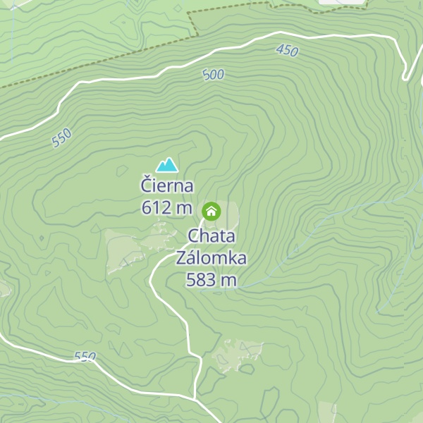 Map of Chata Zálomka
