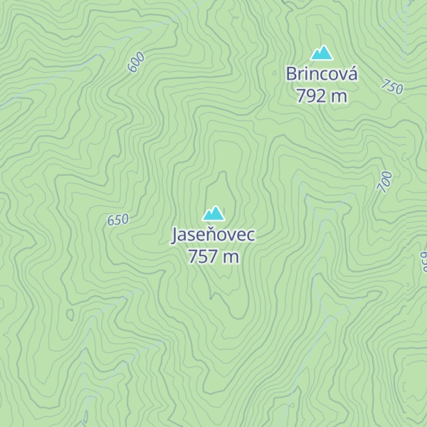 Map of Jaseňovec