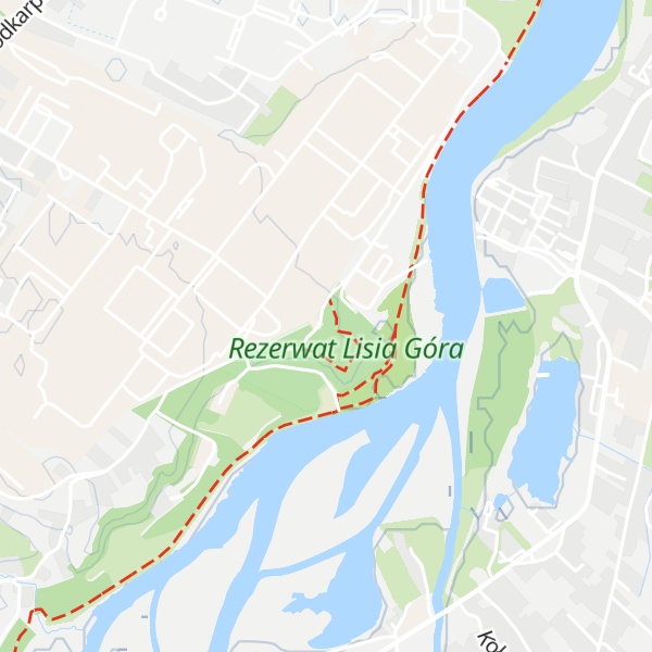 Map of Lisia Góra