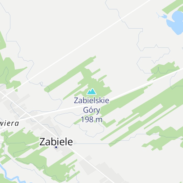 Map of Zabielskie Góry