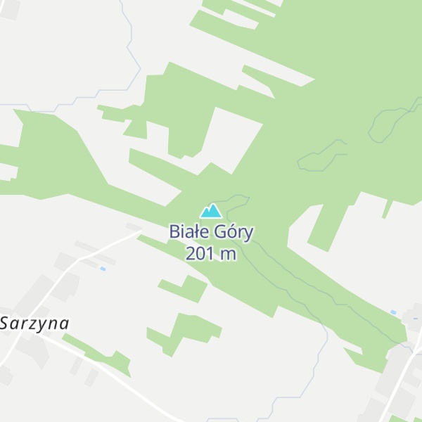 Map of Białe Góry