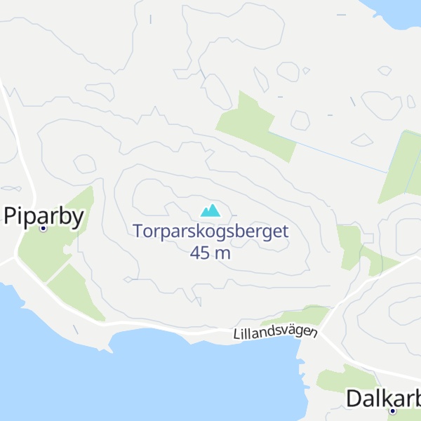 Map of Torparskogsberget