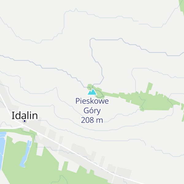 Map of Pieskowe Góry