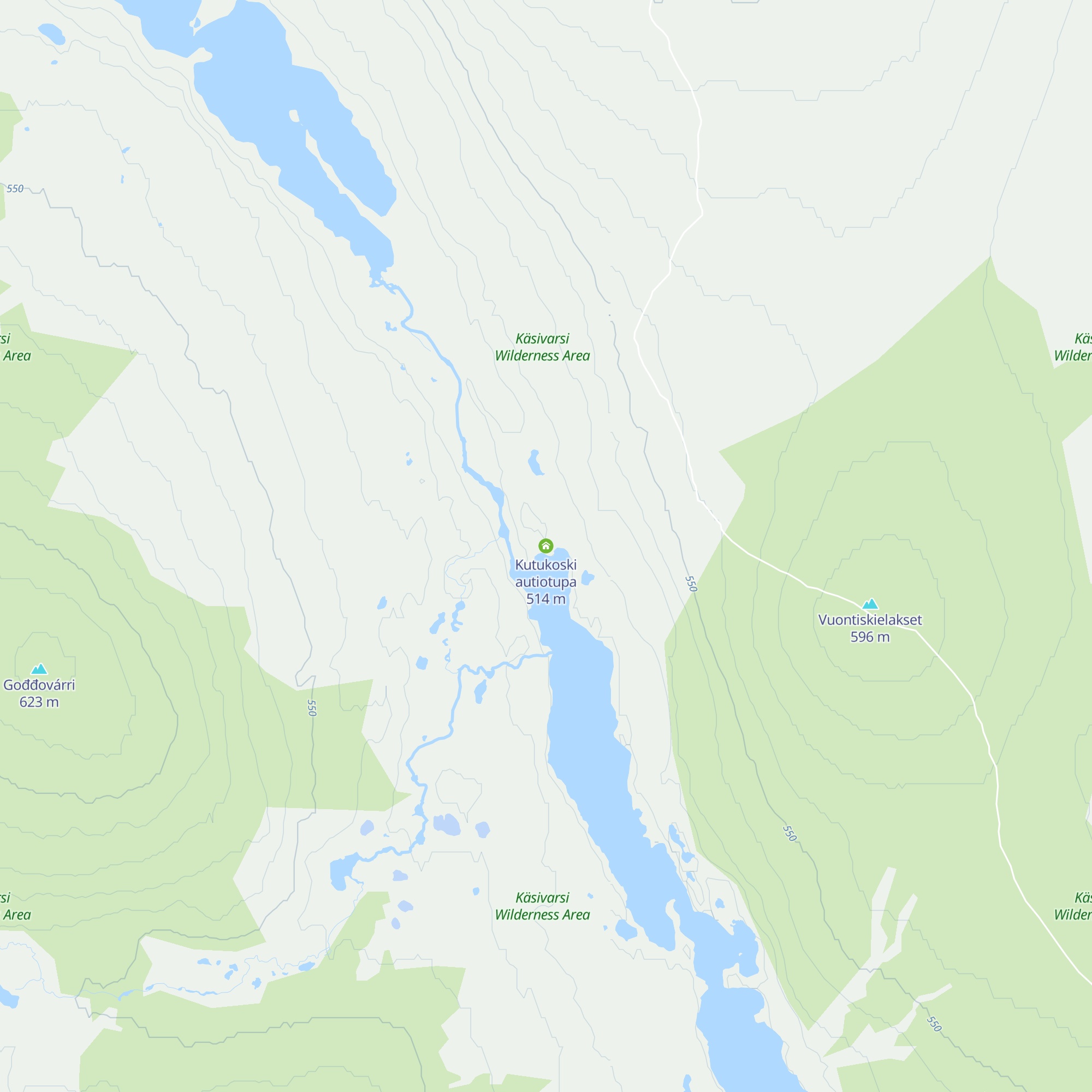 Kutukoski autiotupa map
