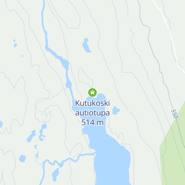 Map of Kutukoski autiotupa