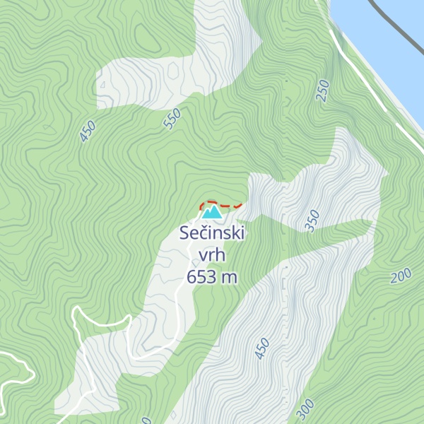 Map of Sečinski vrh