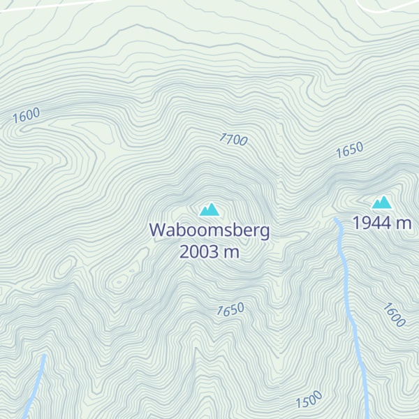 Map of Waboomsberg