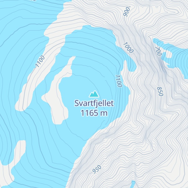 Map of Svartfjellet