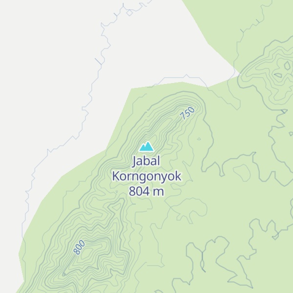 Map of Jabal Korngonyok