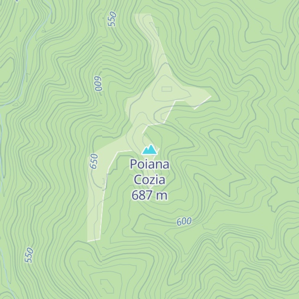 Map of Poiana Cozia