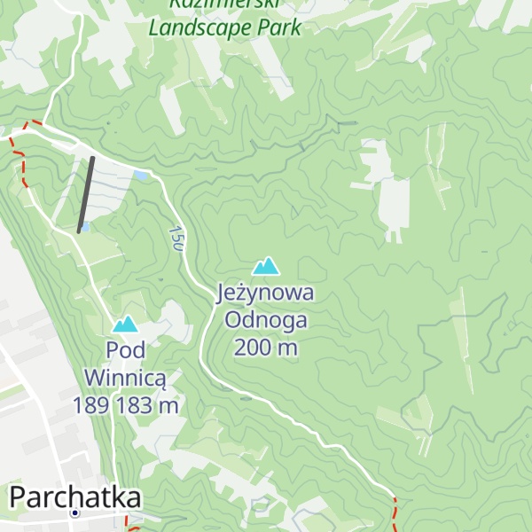 Map of Jeżynowa Odnoga