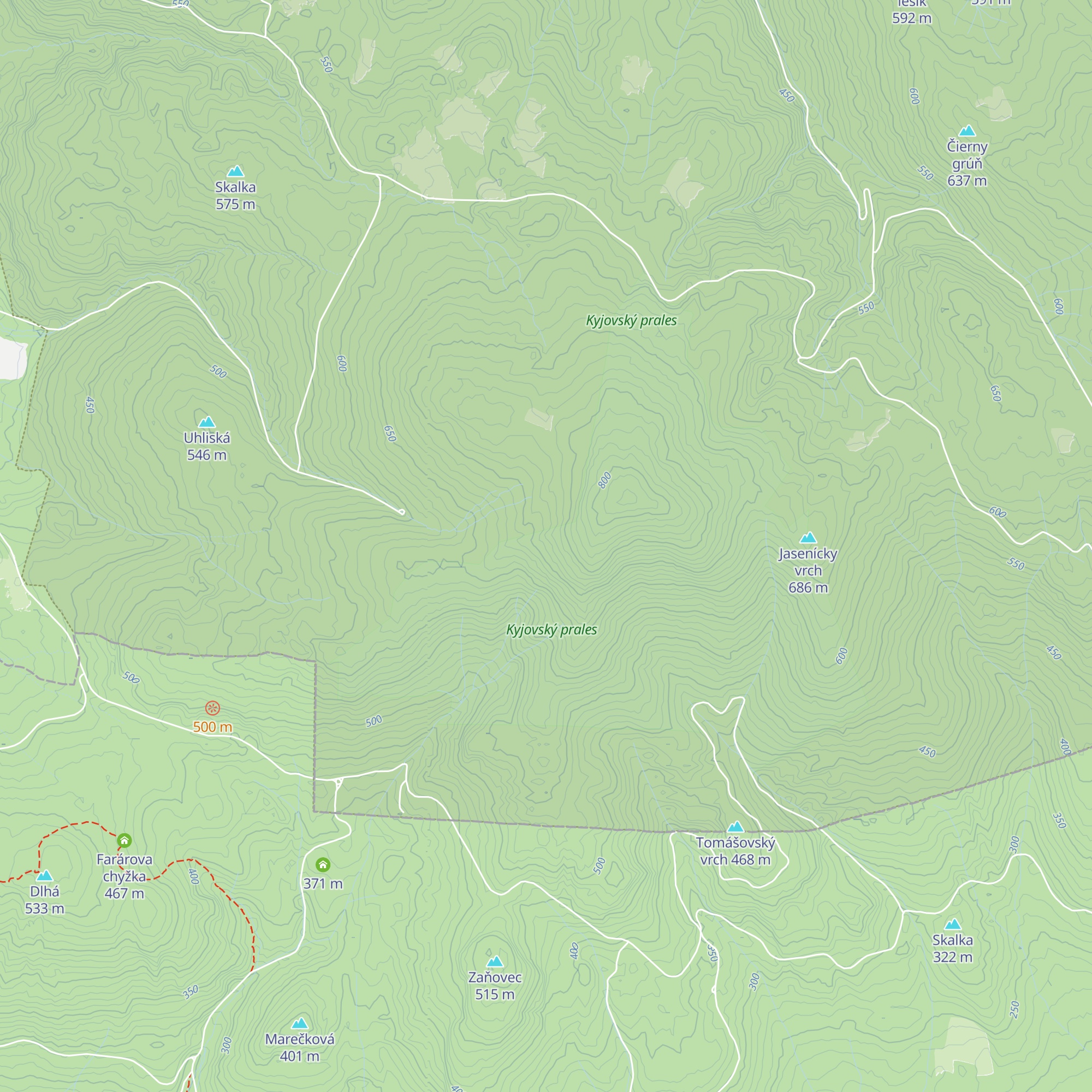 Partizánska zemľanka map