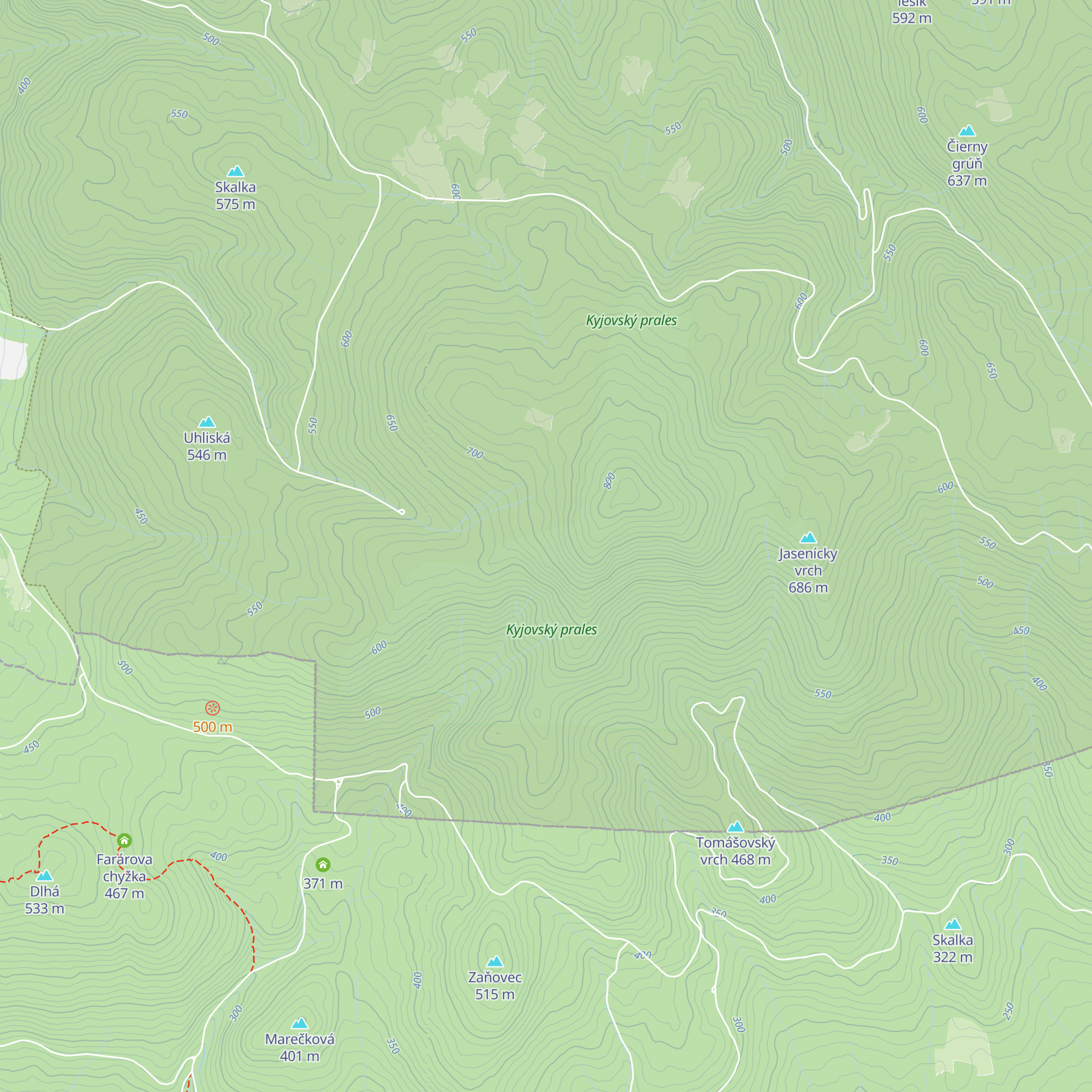Partizánska zemľanka map