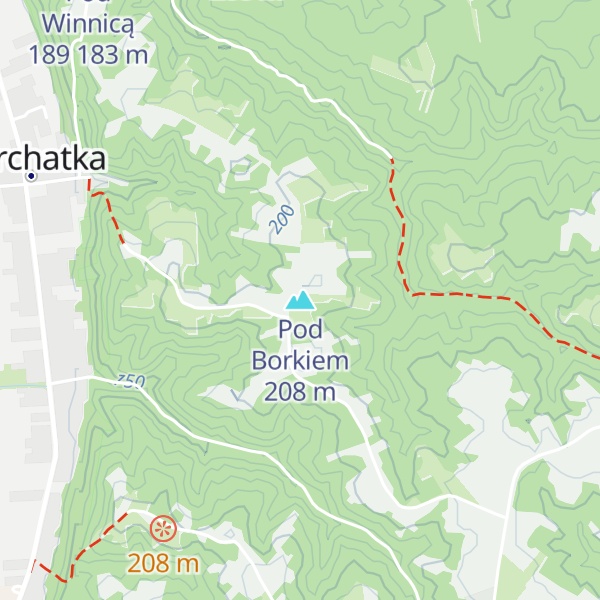 Map of Pod Borkiem