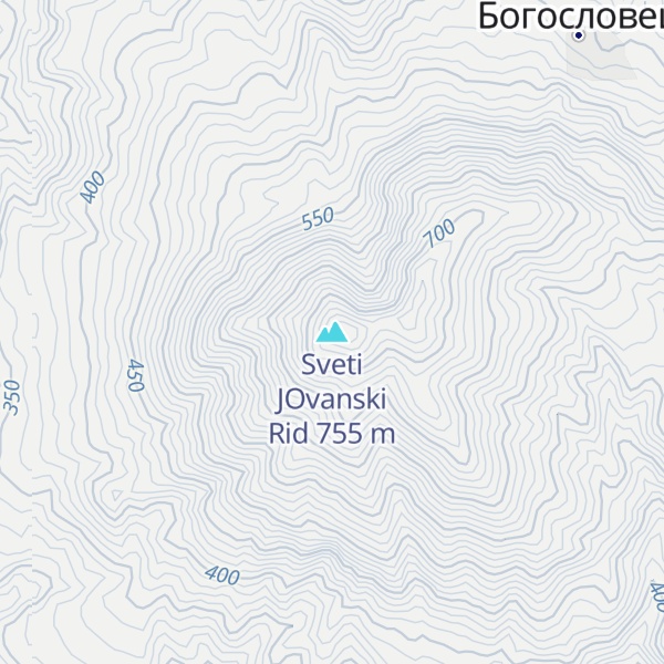 Map of Sveti ЈOvanski Rid