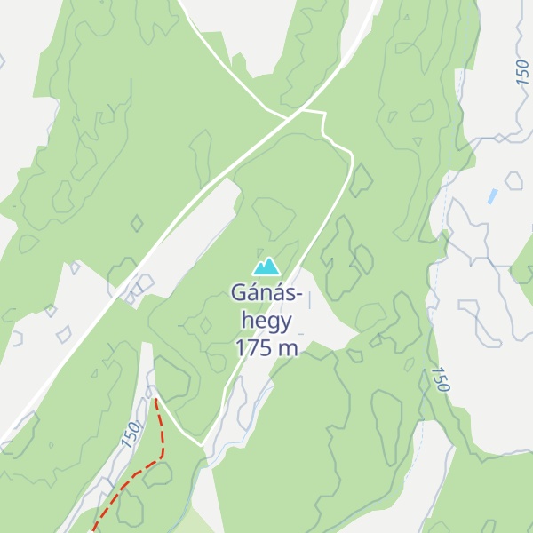 Map of Gánás-hegy