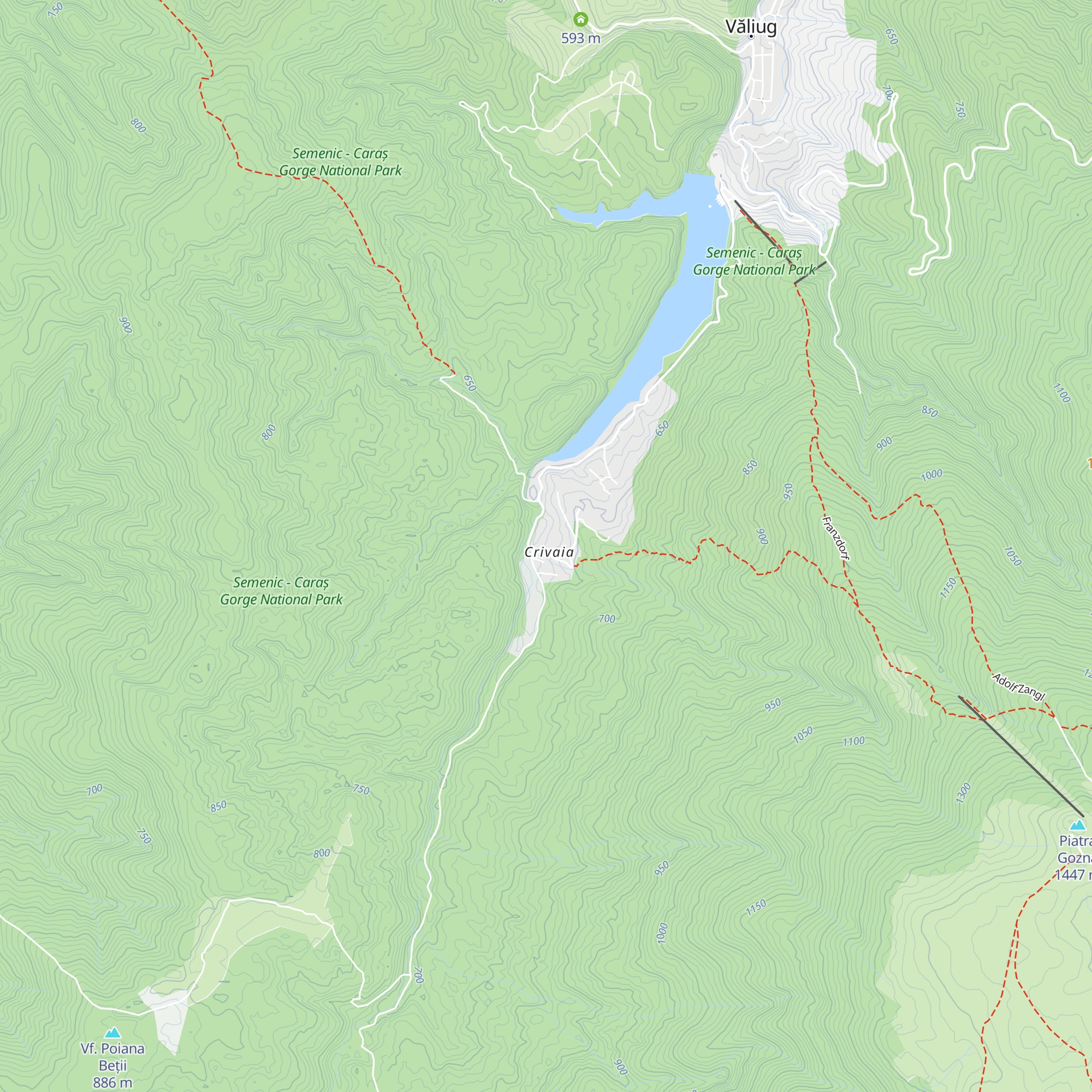 Cabana Militara Crivaia map