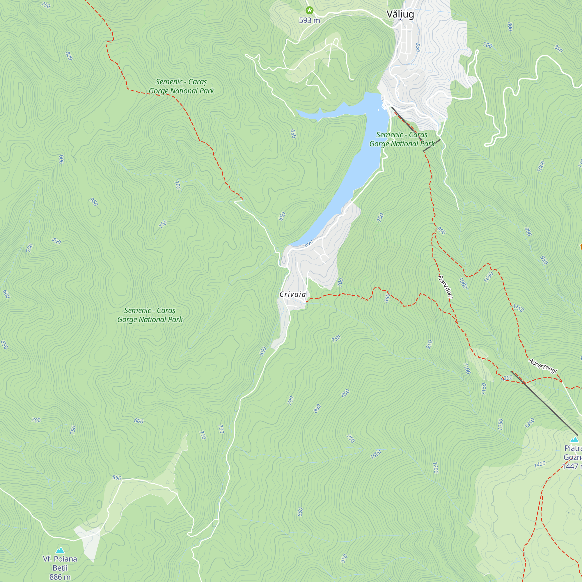Cabana Militara Crivaia map