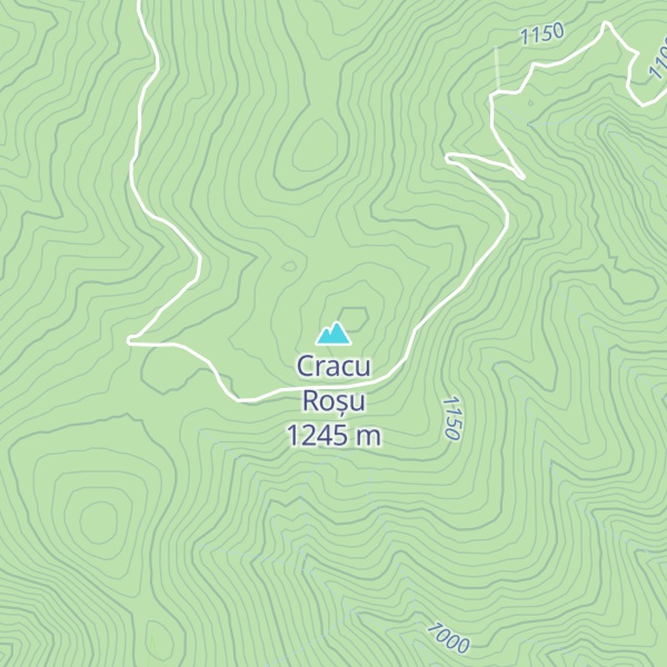 Map of Cracu Roșu