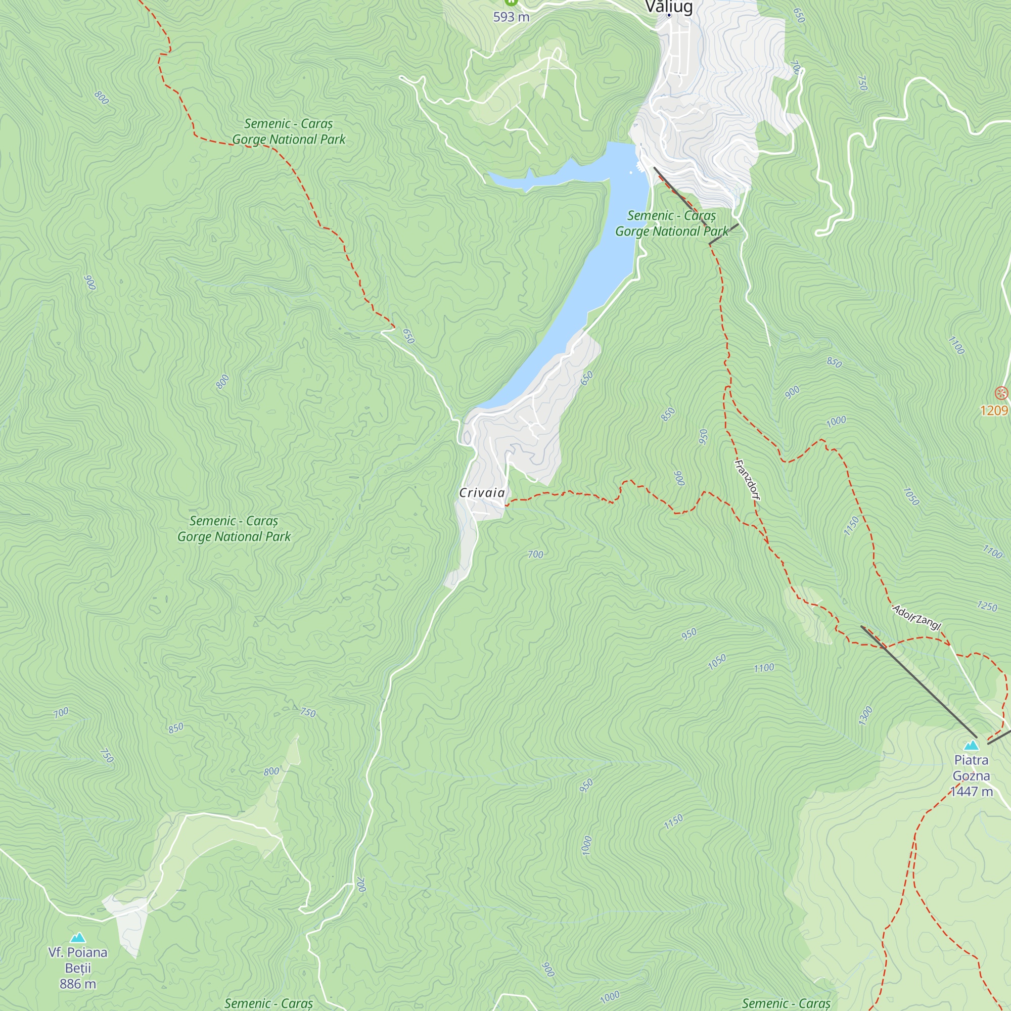 Lângă Cabana Rândunica map