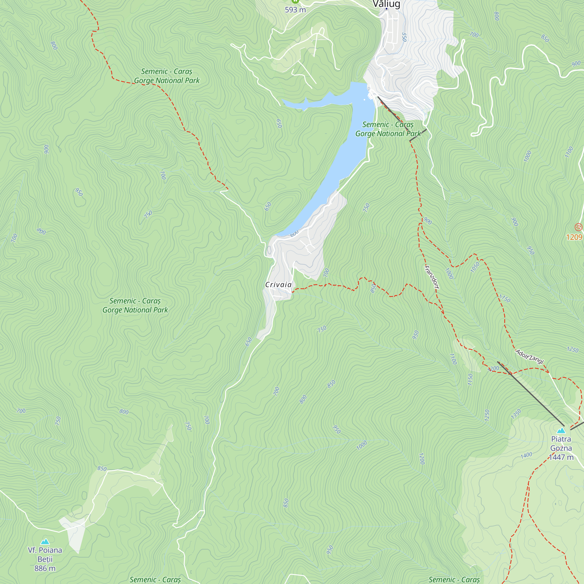Lângă Cabana Rândunica map
