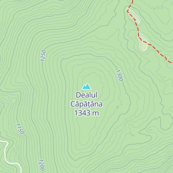 Map of Dealul Căpățâna