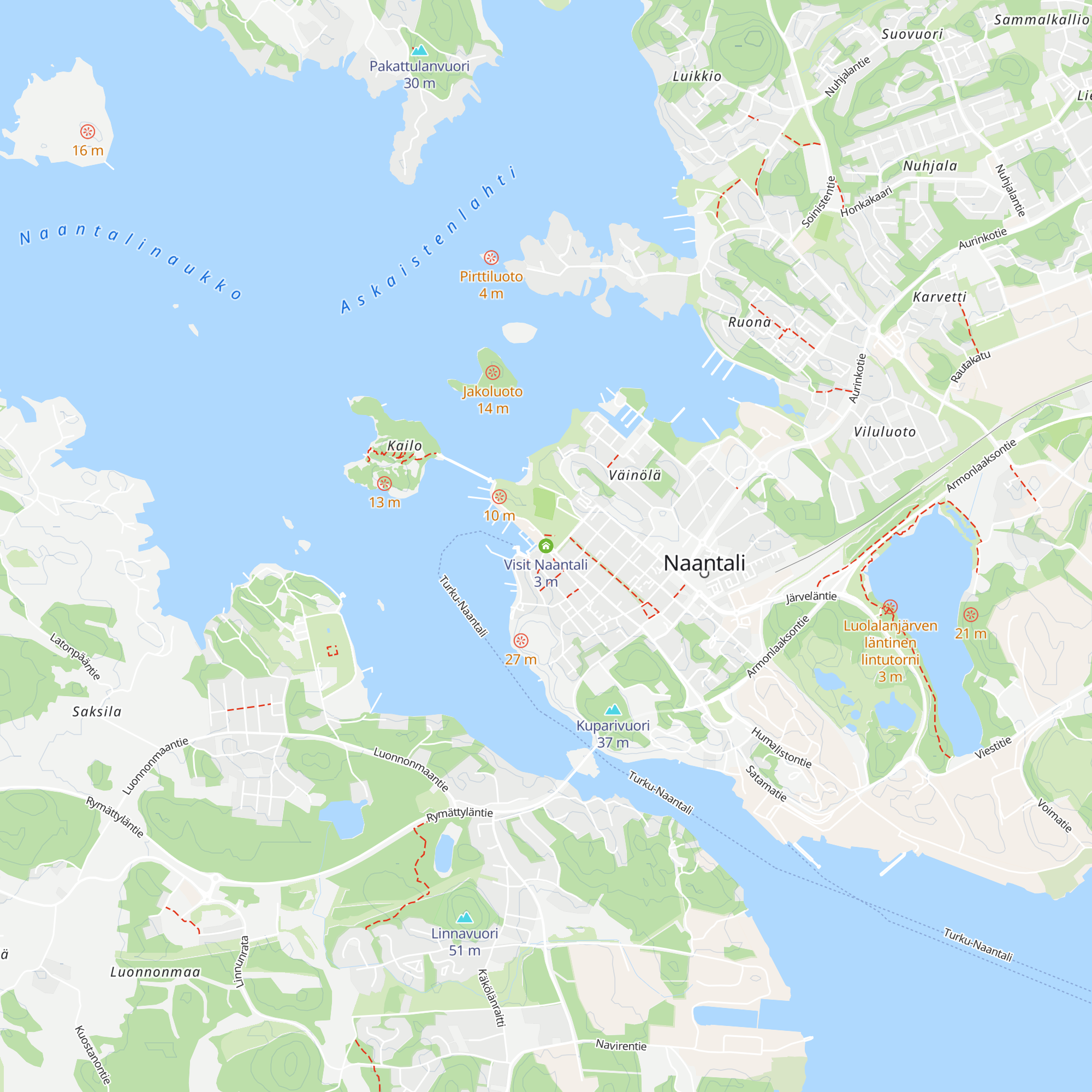 Visit Naantali map