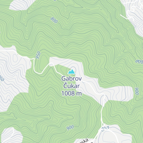 Map of Gabrov Čukar