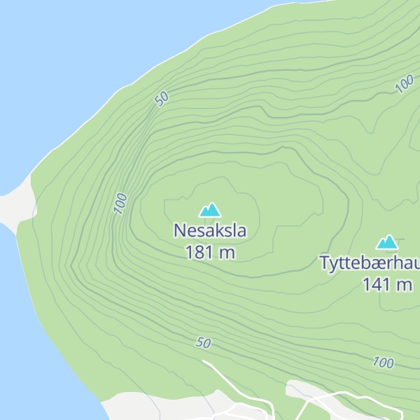 Map of Nesaksla