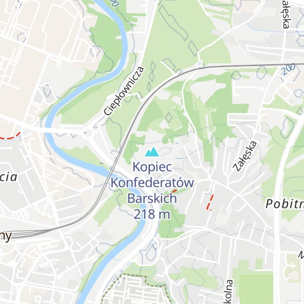 Map of Kopiec Konfederatów Barskich