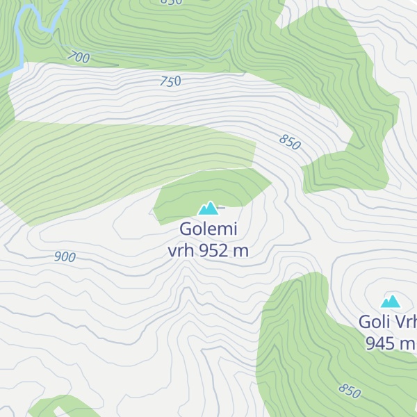 Map of Golemi vrh